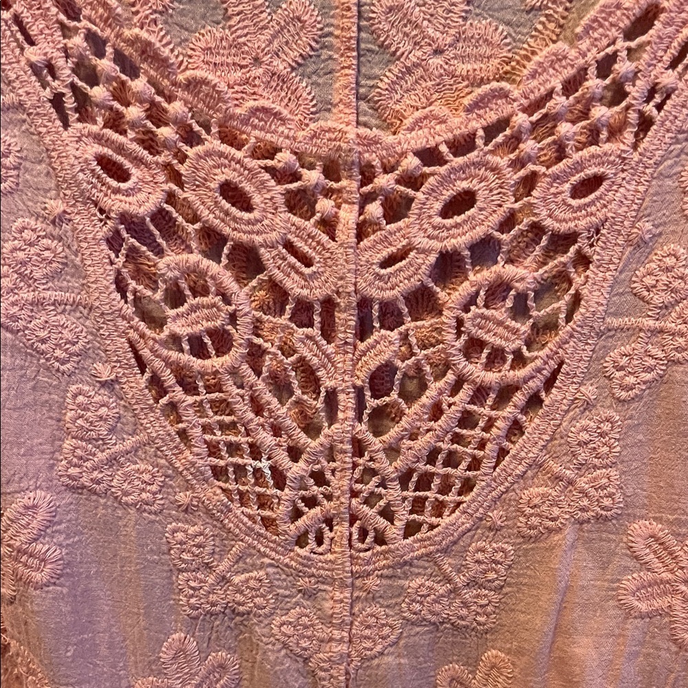 Lane Bryant Coral Lace Blouse - Picture 3 of 11